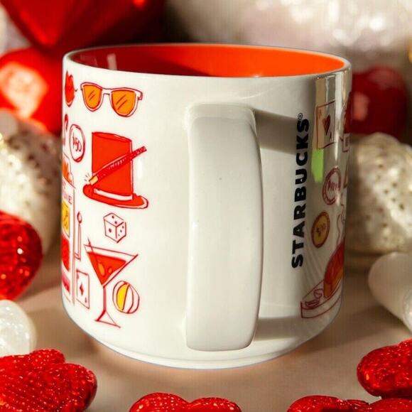 Starbucks Been There Series Las Vegas Across the Globe 14oz Coffee Mug EUC - Picture 6 of 7